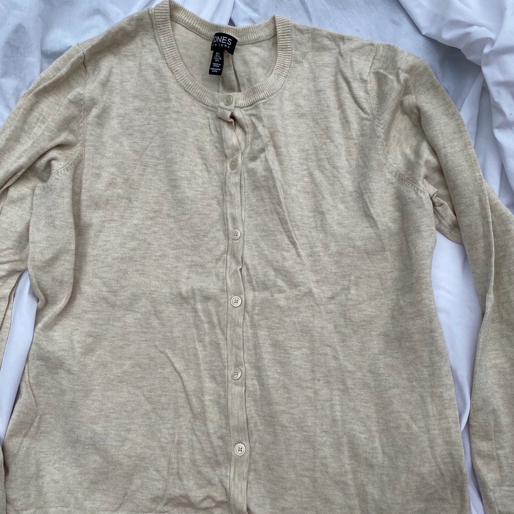 Jones New York cream cardigan
